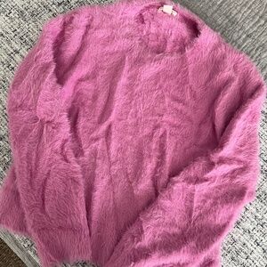 Crewcuts - Pink Fuzzy Sweater - L (10-11)
